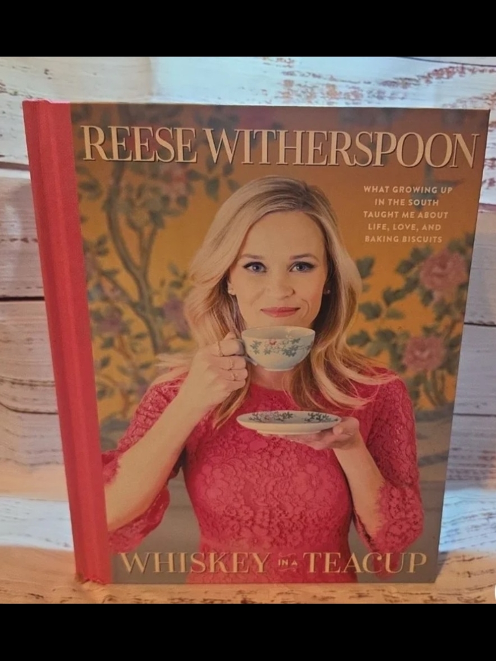 Reese Witherspoon "Whiskey in a Teacup" Cookbook - Pink Cover